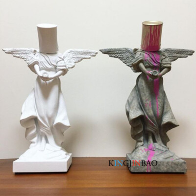 Home & Garden Ornament Banksy Bucket On Head Angel Sculpture