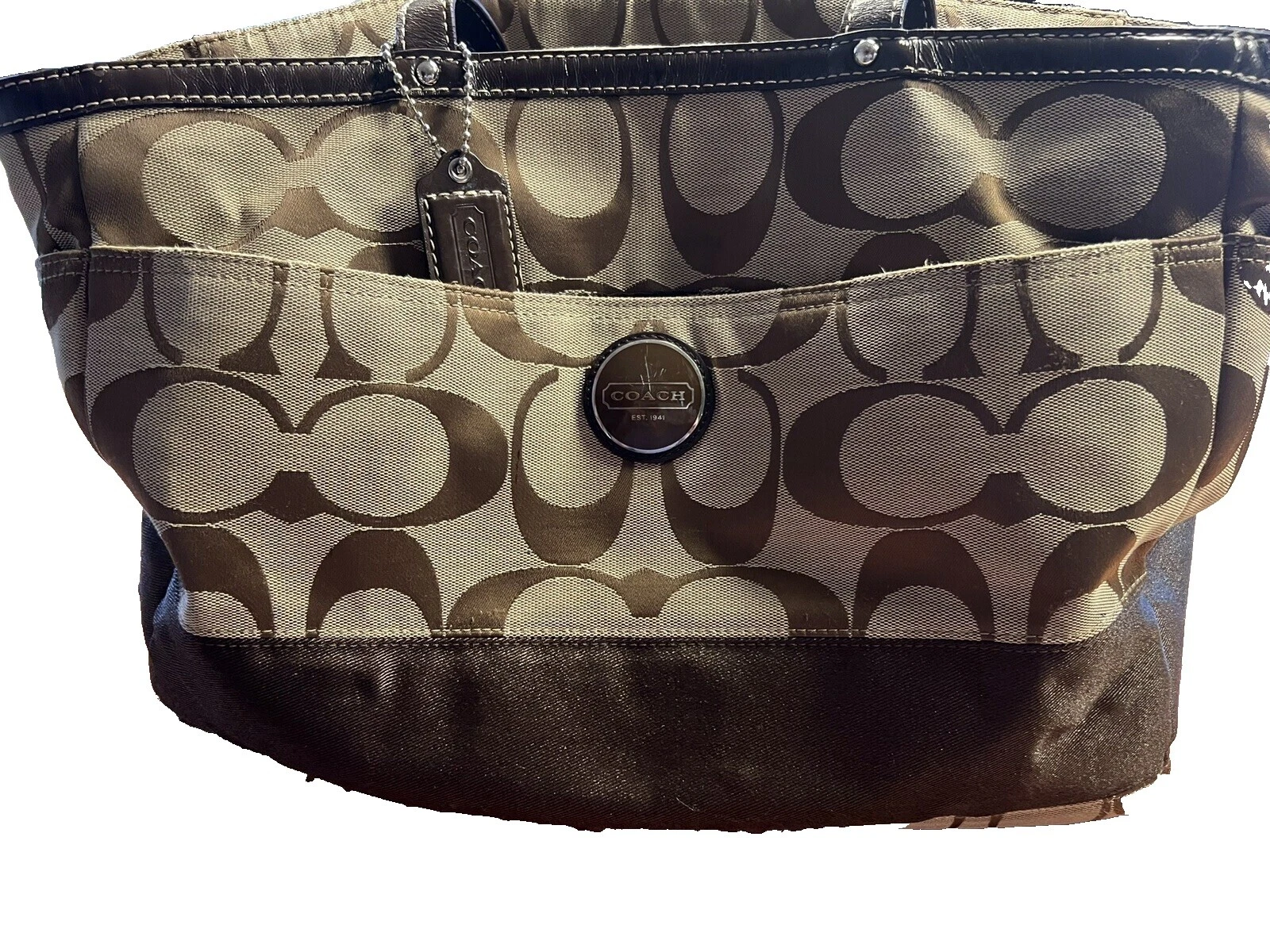 Coach Brown Diaper Bags