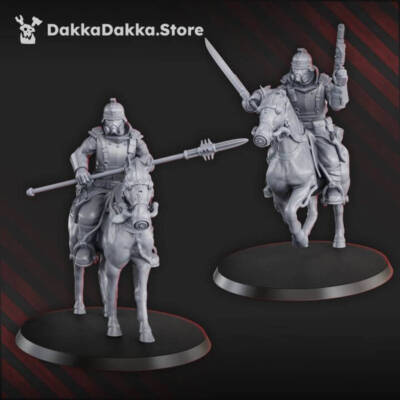 2nd Death Division Calvary Squad x 5 - Sci-Fi Wargaming Miniatures