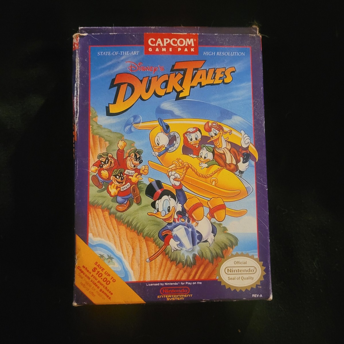 NES DuckTales - Copertina Scatola Solo Box Cover Per Nintendo NES