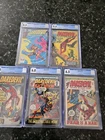 Daredevil Marvel Comic Lot  Cgc Graded - #73 76 90 93 178 Man Without Fear