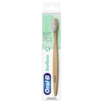 Oral-B Bamboo Handzahnbrste Bambusholz Nachhaltig aus organischen  Materialien | eBay.de