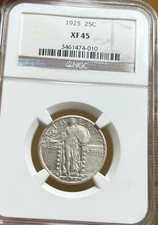 1925 Standing Liberty Quarter NGC XF45 25C Silver Coin