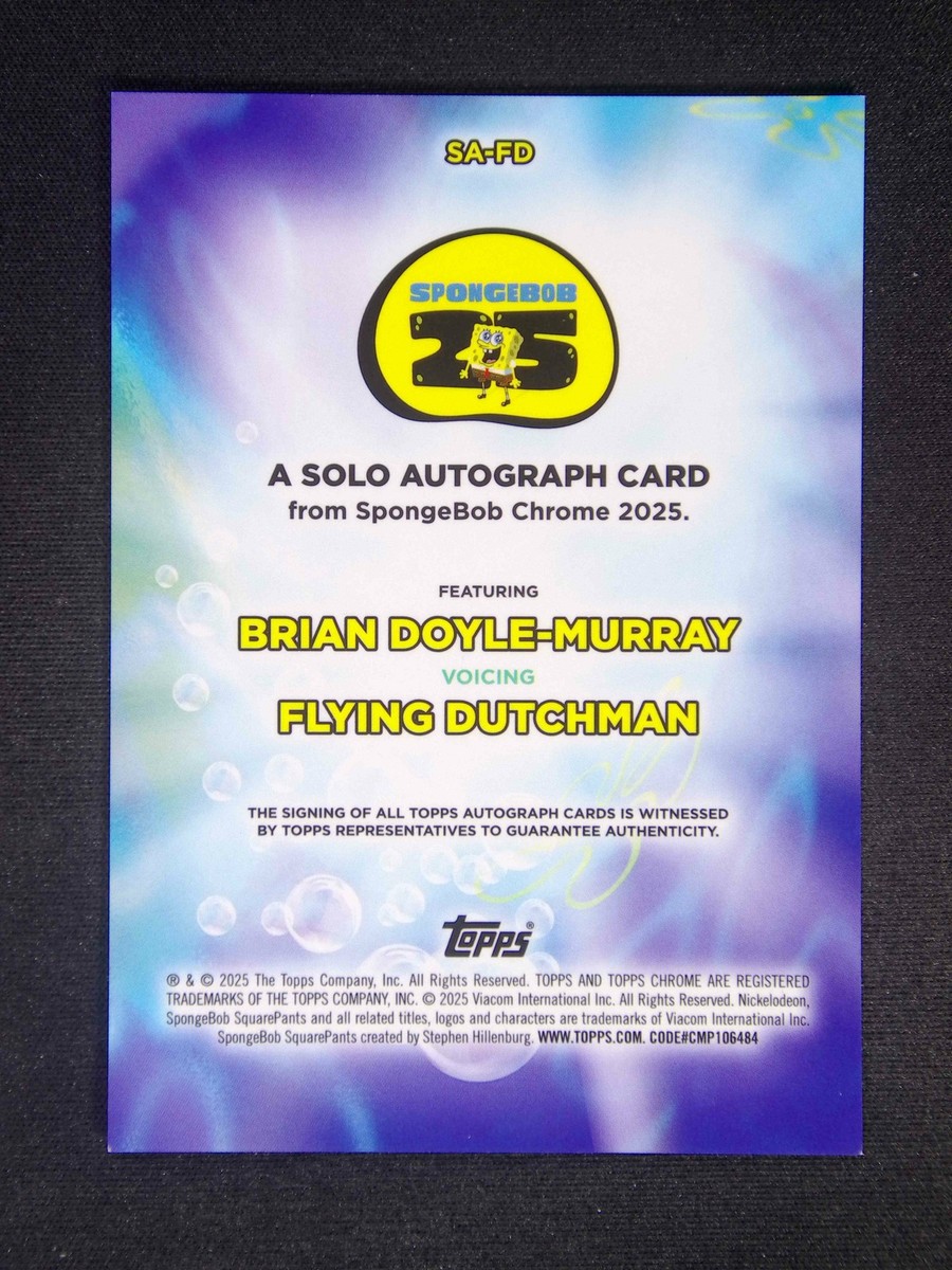 2025 Chrome SpongeBob SquarePants Brian Doyle-Murray Flying