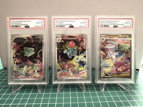 Sequential PSA 10 2025 Pokemon Mega Evolution Bulbasaur Evolution Line