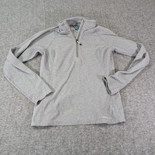 Eddie Bauer Firstascent Women Gray 1/4 Zip Pullover Fleece Size Small