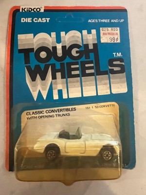 1/60 KIDCO TOUGH WHEELS CLASSIC CONVERTIBLES 151-1 1953 CHEVROLET CORVETTE WHITE