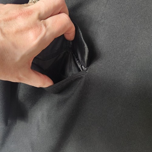 Stacy Adams Anzug Sakko Herren 54 L lang schwarz Dreiknopf Blazer gefüttert Mantel - Bild 4 von 16