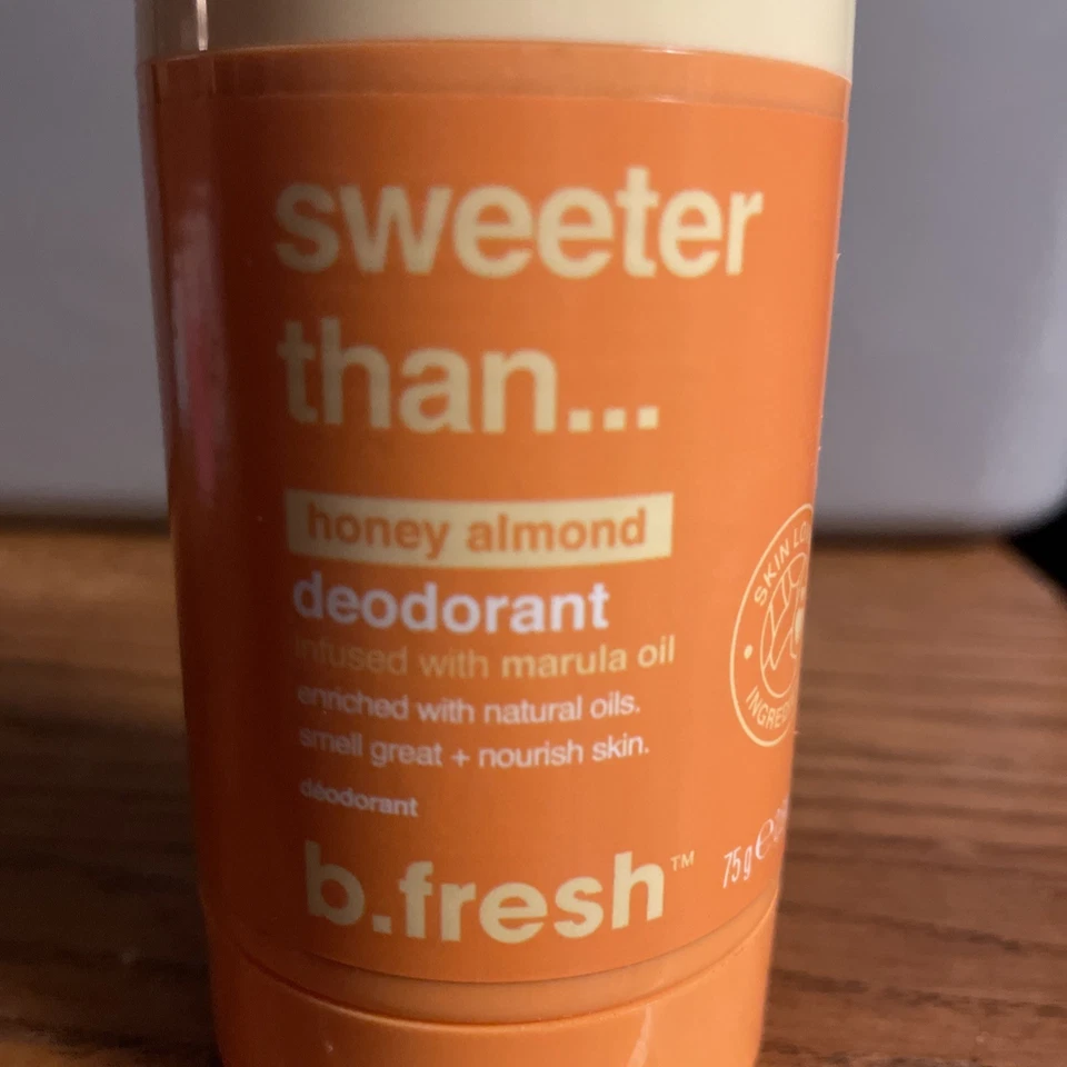 b.fresh Sweeter Than Honey desodorante de amêndoa sem alumínio 2,64 oz óleo de marula - Imagem 2 de 4