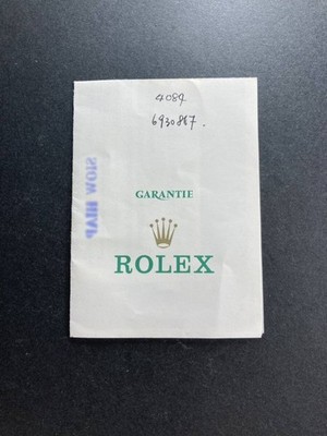 VINTAGE GENUINE ROLEX watch Cellini Warranty Paper A Serial Reference 4084