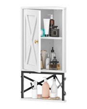 Bathroom Wall Cabinet, Corner Medicine Cabinet, Wall Mount Corner Cabinet for...