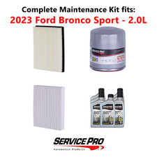 2023 Ford Bronco Sport 2.0L Complete Air, Oil & Cabin Filter Kit (5W-20)