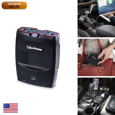 Cyberpower Cps175Surc1 175W Mobile Power Inverter 2.1A Usb Charger - Slim Line