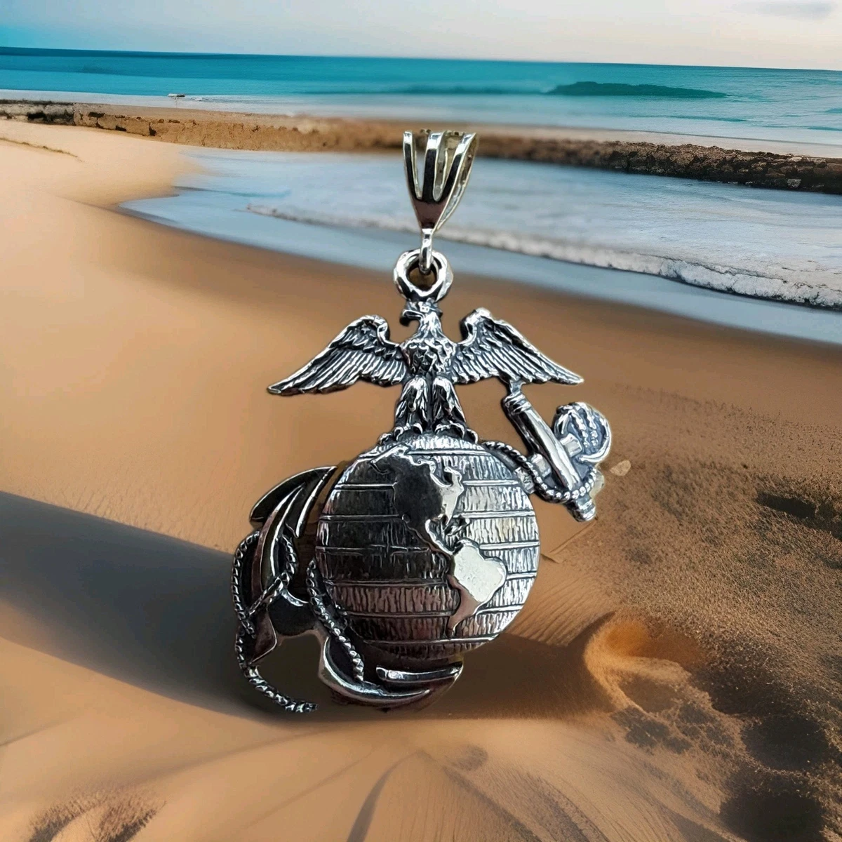 marine corps pendant products for sale | eBay