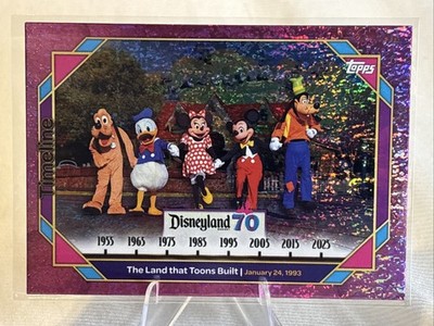 Topps Disneyland 70th Anniversary The Land that Toons Built Pink