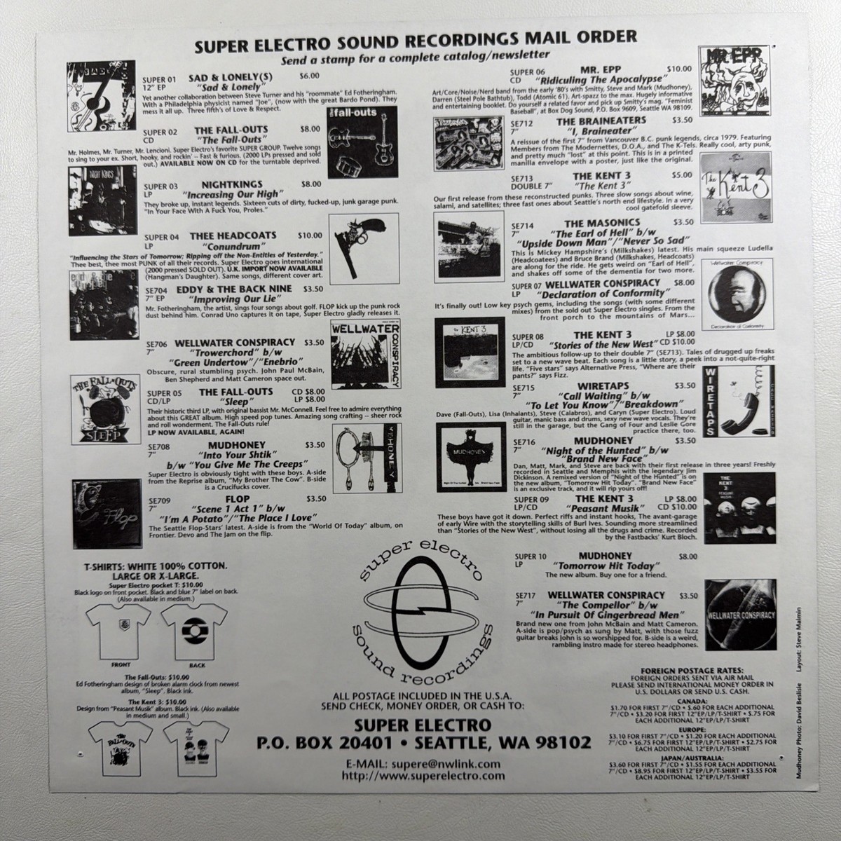 Mudhoney – Tomorrow Hit Today LP Super Electro Super 10 EX 1998 | eBay