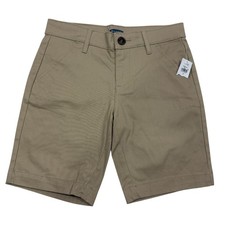 NWT Old Navy School Uniform Bermuda Shorts Chino Flat Front Khaki Youth Sz 10