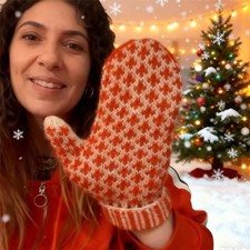 New The Naughty List Mittens Hidden Personality Naughty List Knitted Gloves