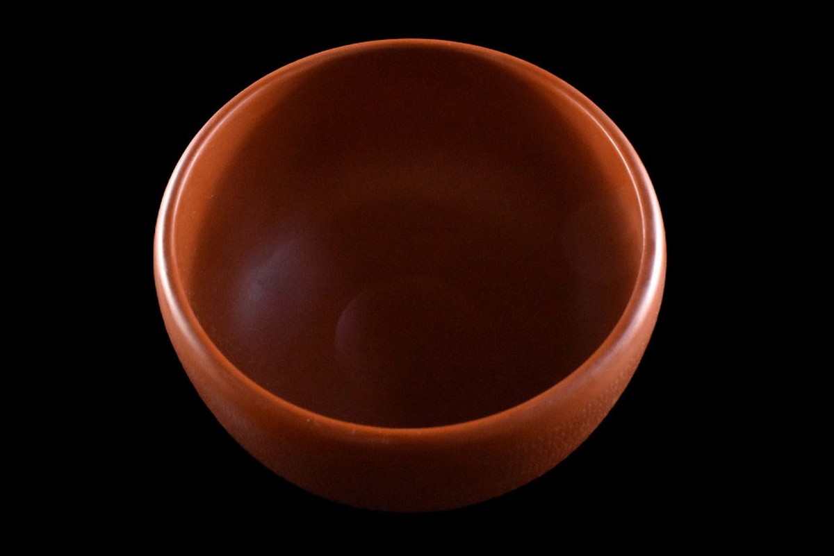 Y584: XF Japanese Tokoname-ware TEA BOWL Mizukami Kyozan