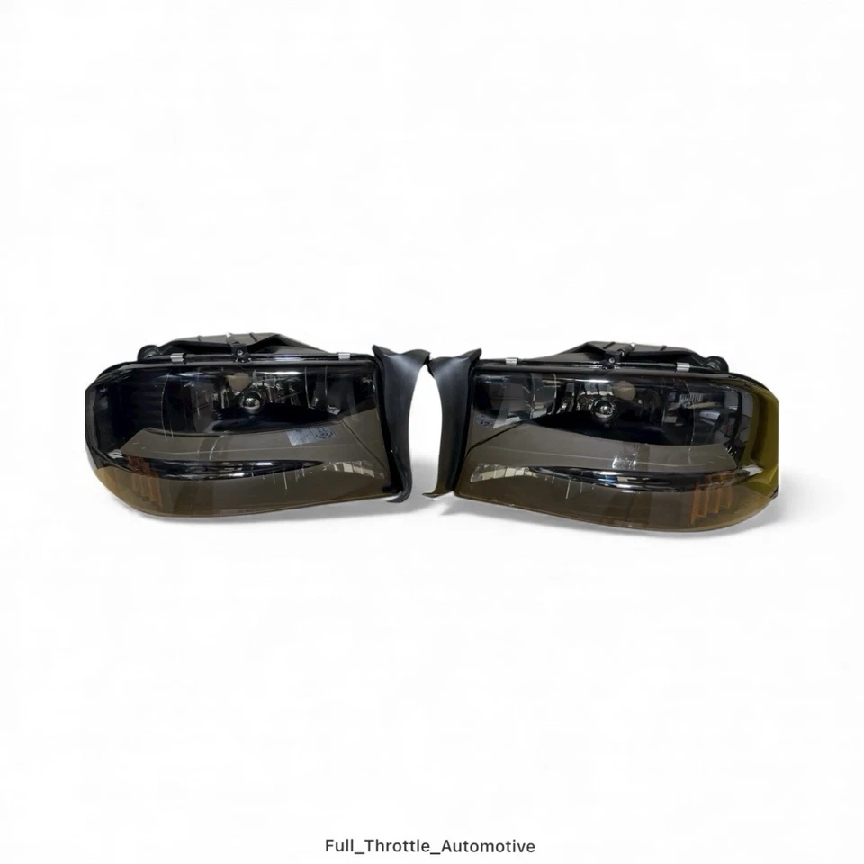 97-04 Dodge Dakota 98-03 Durango FAROS AHUMADOS 1 pieza L&R NUEVO VENDEDOR DE EE. UU. Foto 2 de 4