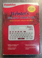 Webster’s Spelling Corrector NCS-100 1998 Franklin Crossword Spell Checker READ