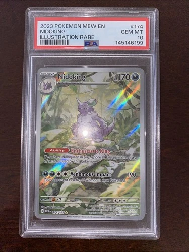 Nidoking 174/165 Sv: Scarlet & Violet 151 Holo PSA 10