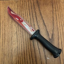 Vintage Easter Unlimited Scream Ghost Face Bloody 13  Knife Halloween Prop Blood