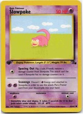 Slowpoke Common Fossil FO Psychic 1st Edition 55/62 1999 MP