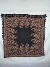 Vintage Paisley Printed Shawl Scarf Wrap Boho Retro Festival Statement A156