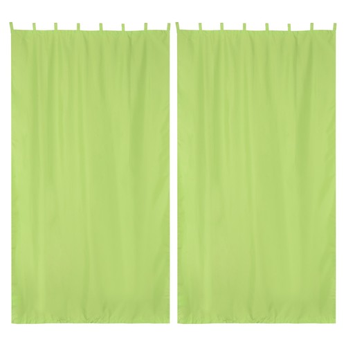 54"x108" Outdoor Privacy Curtain Panel Tab Top UV30+ Porch Pergola Deck 2 Piece