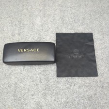 VERSACE GLASSES SUNGLASSES HARD CASE WITH MICROFIBER TOWEL