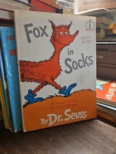 Dr Seuss Fox in Socks Book 1965 First Edition True 1st Printing HCDJ 