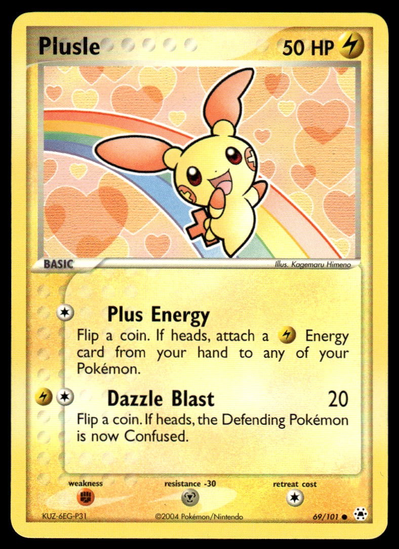 Pokemon TCG Hidden Legends #69/101 Plusle NM