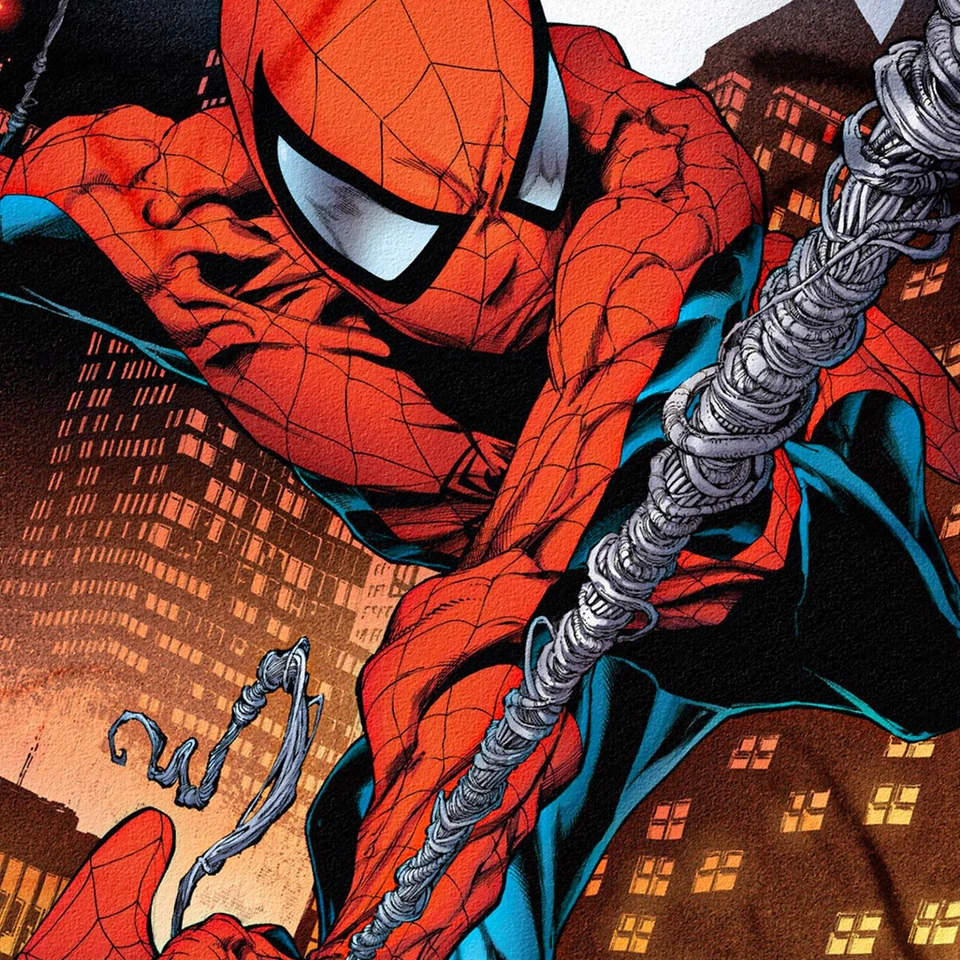 Marvel Spider-Man, "Web Swing" Fleece Throw Blanket, 45" x 60", Multi Color - Image 3 of 4