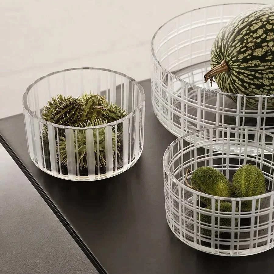 Orrefors Cuenco Cortado en Número Pequeño - Cuenco Decorativo de Cristal Sueco Hecho a Mano Foto 3 de 4