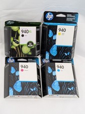 HP 940XL Black 940 Cyan Magenta Yellow Ink Officejet 8000 8500 8500A Expired