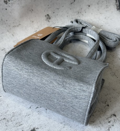 UGG x Telfar Small Shopper Bag Heather Grey Fabric Tote Crossbody NWT