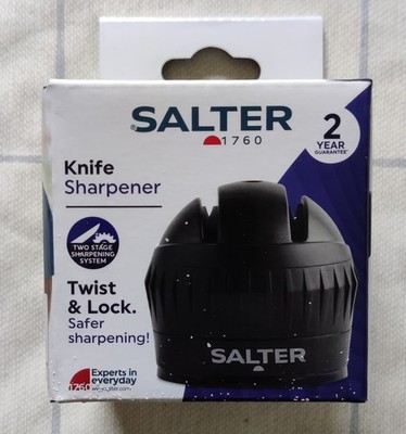 Salter Messerschärfer mit Twist & Lock zweistufiges Schärfen, NEU