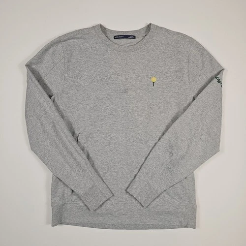 B Draddy The Fried Egg Golf Crewneck Sweatshirt Mens Medium Gray Pockets Logo - product listing photo