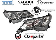 Set Pair LH+RH Head Light Lamp Non Xenon For Toyota RAV4 XA40 GX GXL 12~15