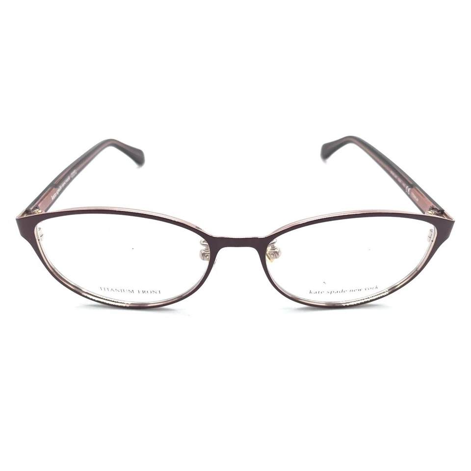 Kate Spade NUEVO Ophelia 0AW Rojo Oscuro Ovalado Titanio Anteojos Monturas 53-16 140 Foto 2 de 4