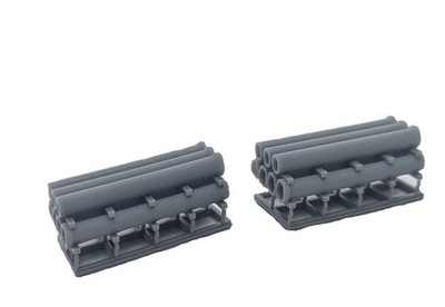 N Scale 1/160 Concrete Pipe Flat Car Load Set of 2 N9004 | Whistle Stop Models