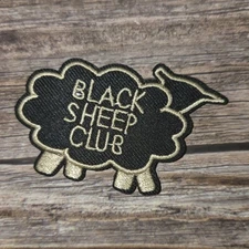 Black Sheep Club Goth Punk Rock Y2k Style 2000s Iron on Patch