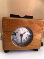 Schnäppchen: alte BENZING Taubenuhr in Holzbox, super Zustand,