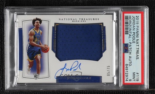 Jordan Poole [Patch Autograph] #119 2019 Panini National Treasures card