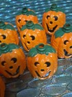 16 Vtg Halloween Jack O Lantern Pumpkin Blow Mold Plastic String Light Covers  — photo 7