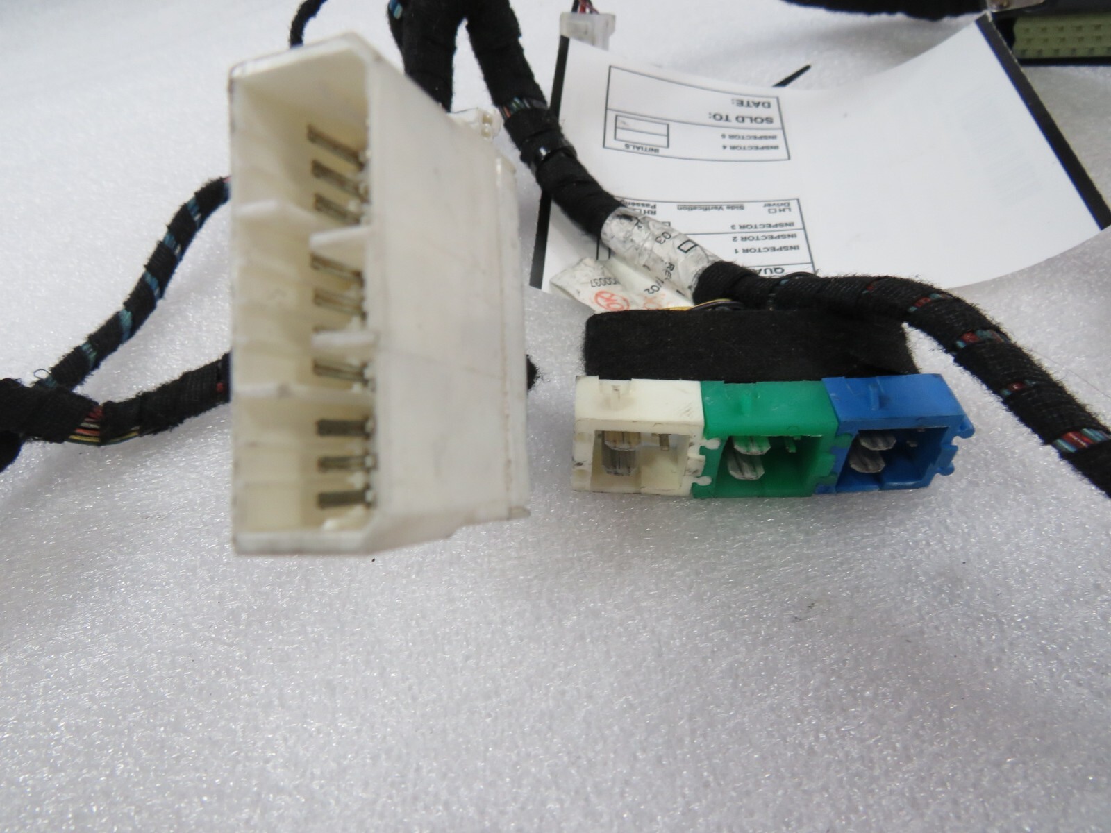 Maserati M128, LH, Left, Seat Wiring Harness, Used, P/N 980001129
