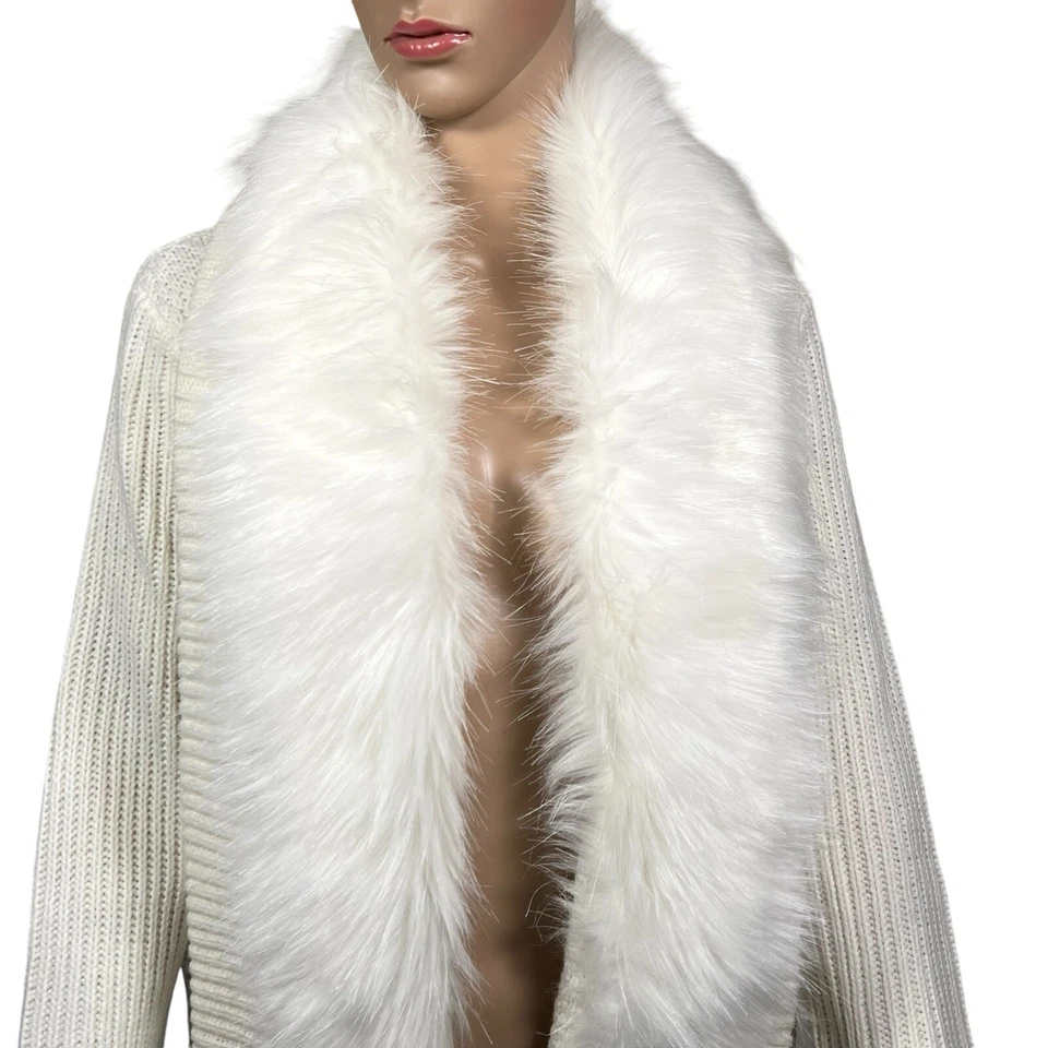 Cárdigan suéter Dennis Basso frente abierto cuello desmontable mujer mediano Foto 2 de 4