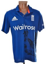 ENGLAND 2015/2016 CRICKET SHIRT ADIDAS SIZE M ADULT