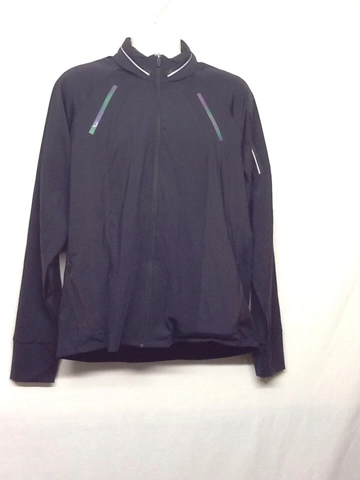 BURBERRY Nova DryRun Uomo Illumio Nero Manica Lunga Felpa con Felpa XL con Chager Leggero